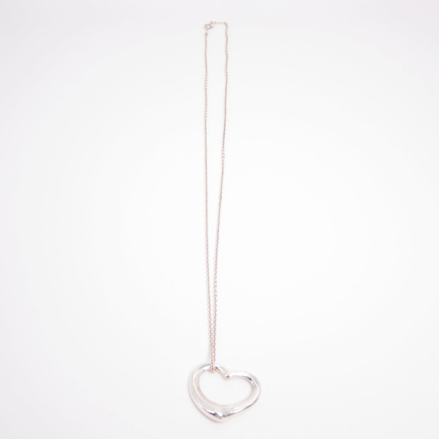 Tiffany Vintage Open Heart 925 Silver Necklace