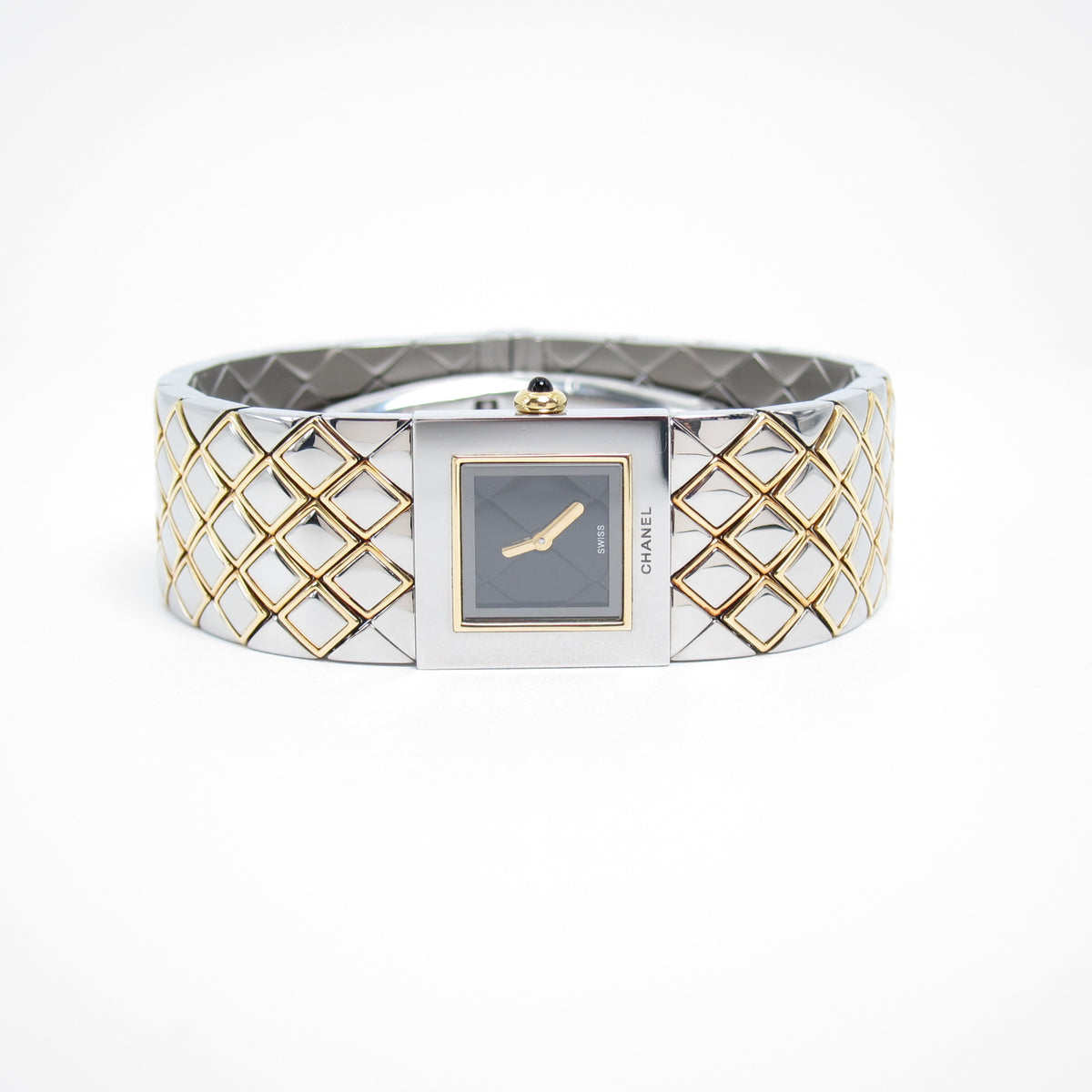 Chanel Vintage Matelasse 18K Gold & Stainless Steel Watch