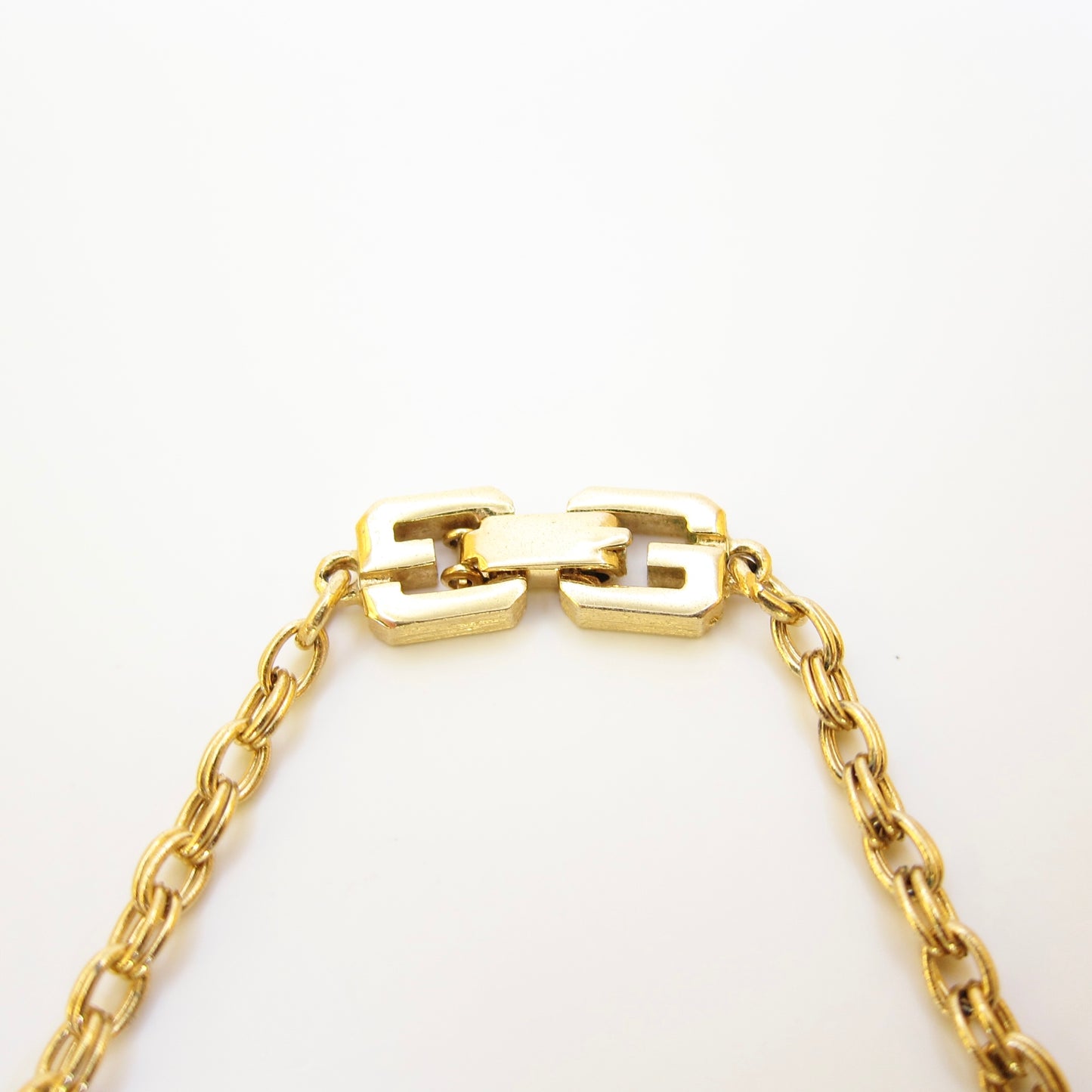 Givenchy Vintage GG Logo Golden Long Necklace