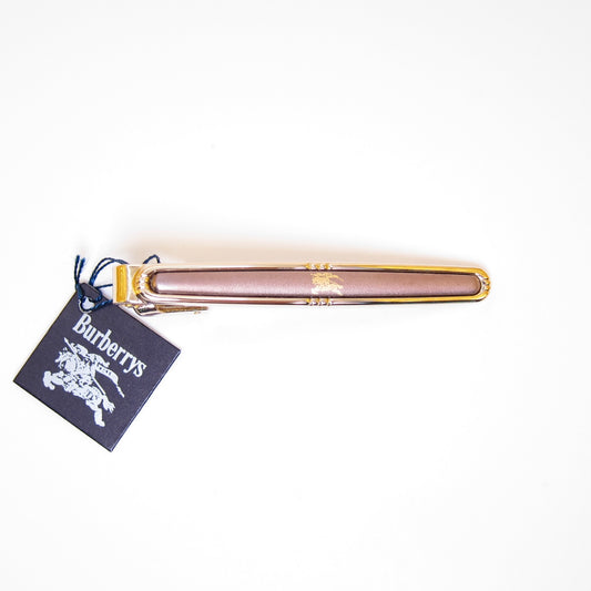 Burberry Vintage House Knight Brown and Golden Tie Clip