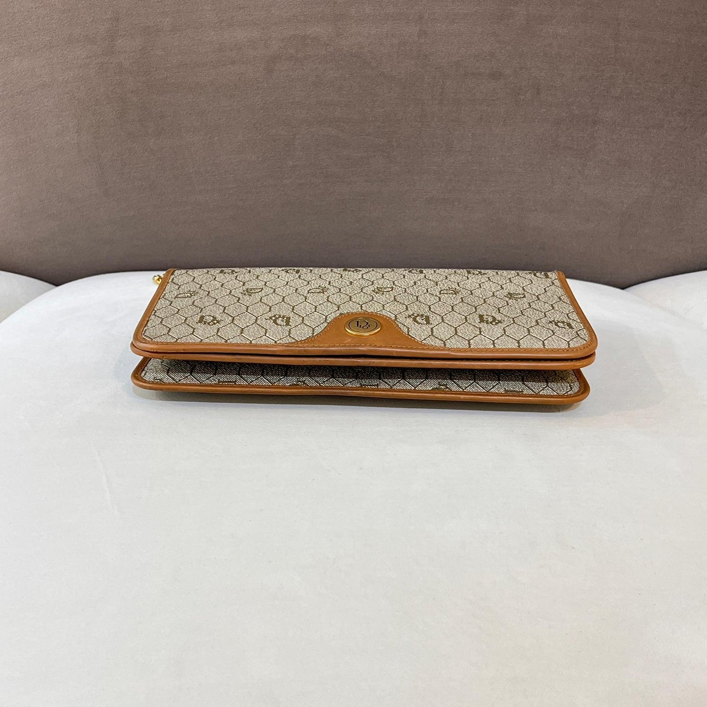 Christian Dior Vintage Honeycomb Chain Shoulder Bag