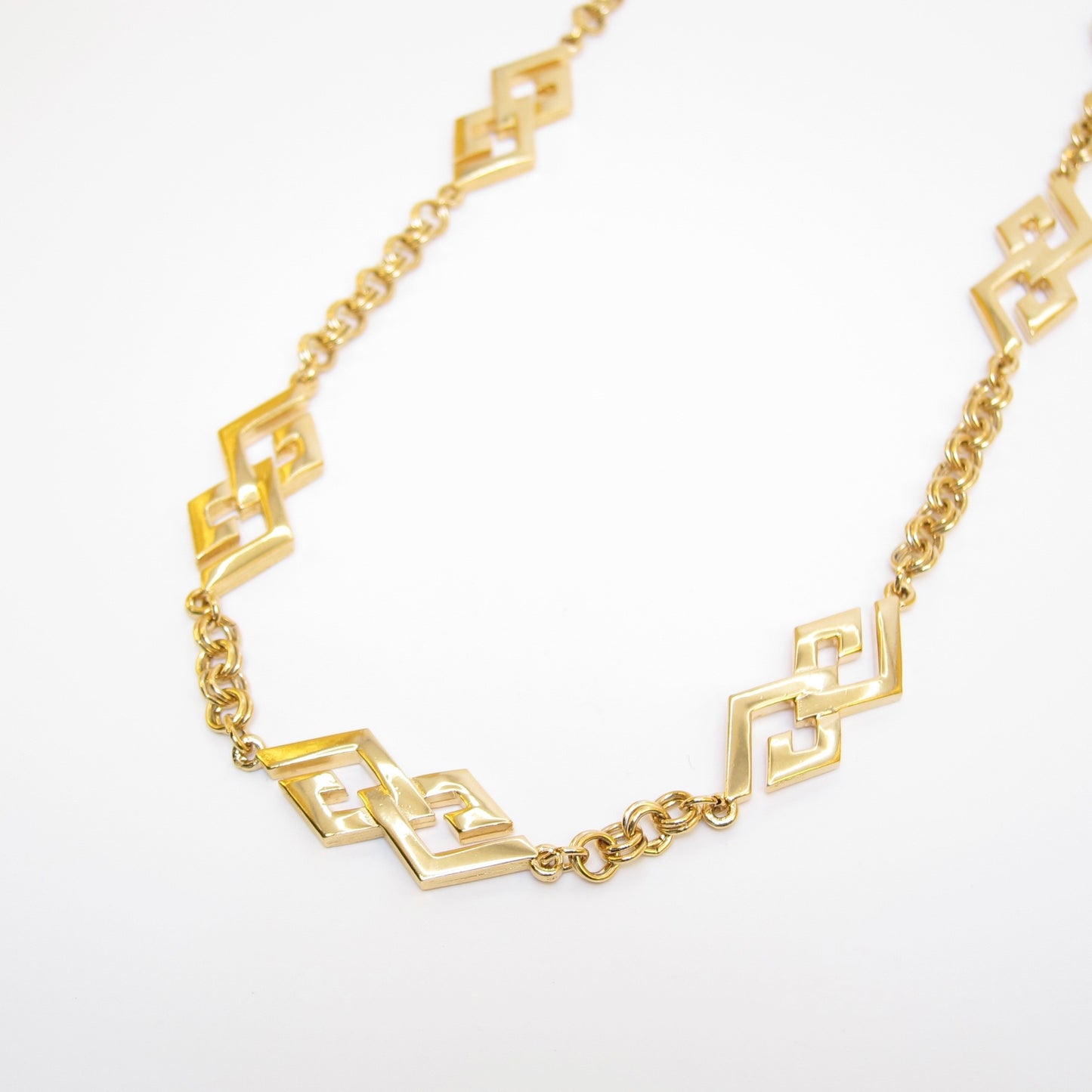 Givenchy Vintage GG Logo Golden Long Necklace