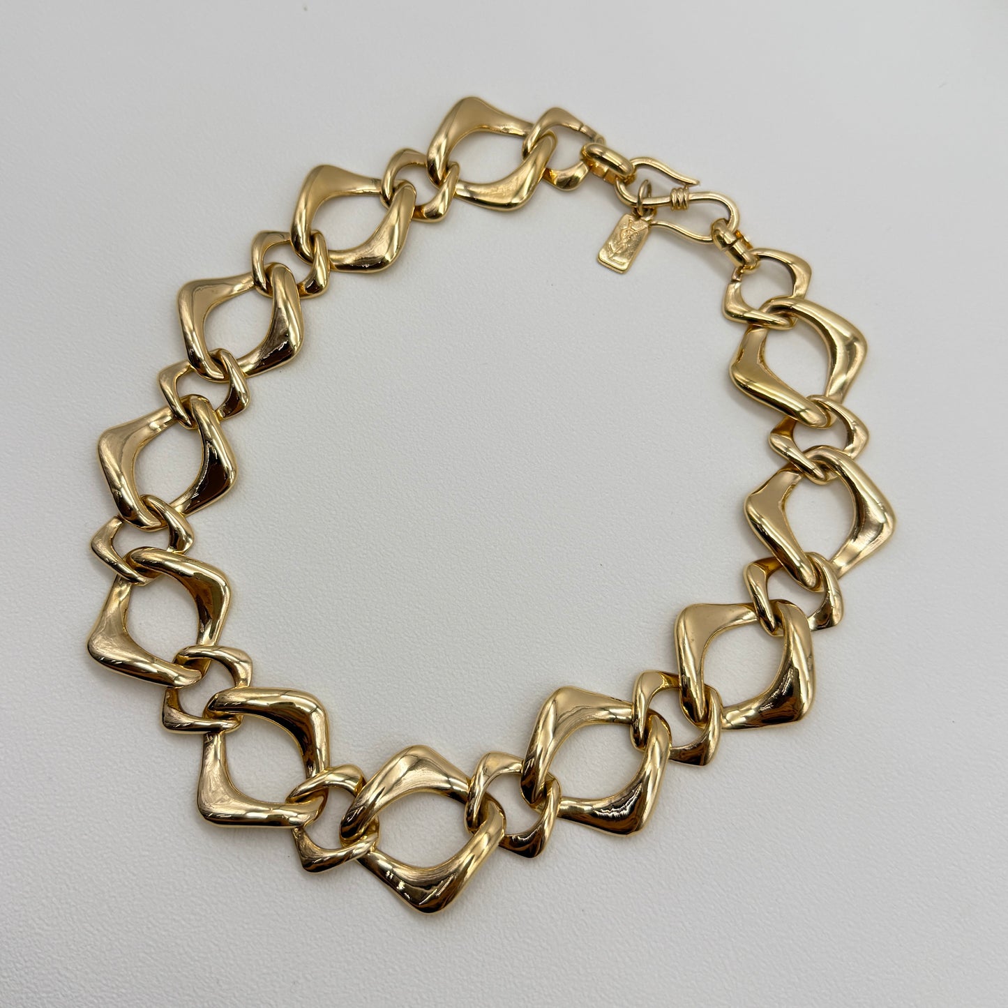 Yves Saint Laurent Vintage Stylish Golden Necklace
