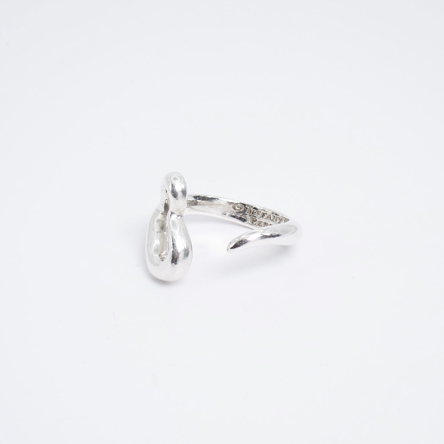 Tiffany Vintage Open Heart 925 Silver Ring