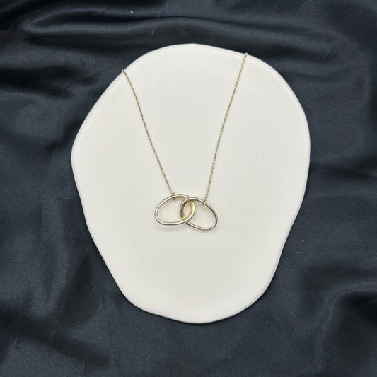 Tiffany Circle Twist 925 Silver Necklace