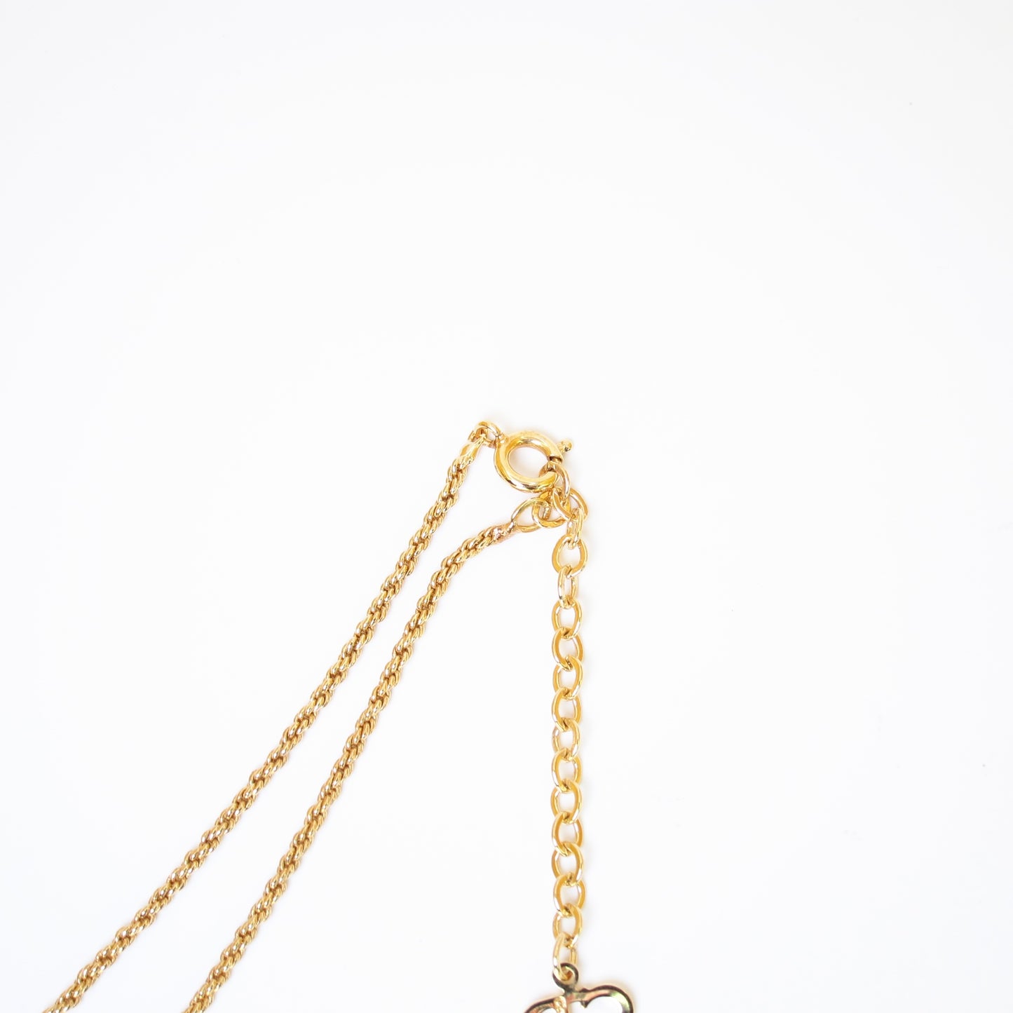 Christian Dior Vintage CD Logo in Twist Circle Golden Necklace