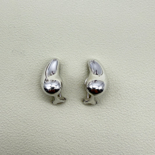 Tiffany Vintage Teardrop 925 Silver Clip-on Earrimgs