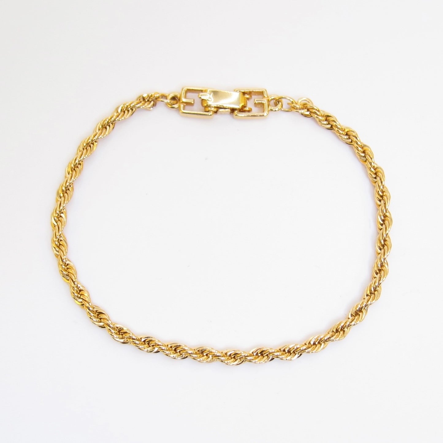 Givenchy Vintage Rope Chain Golden Bracelet