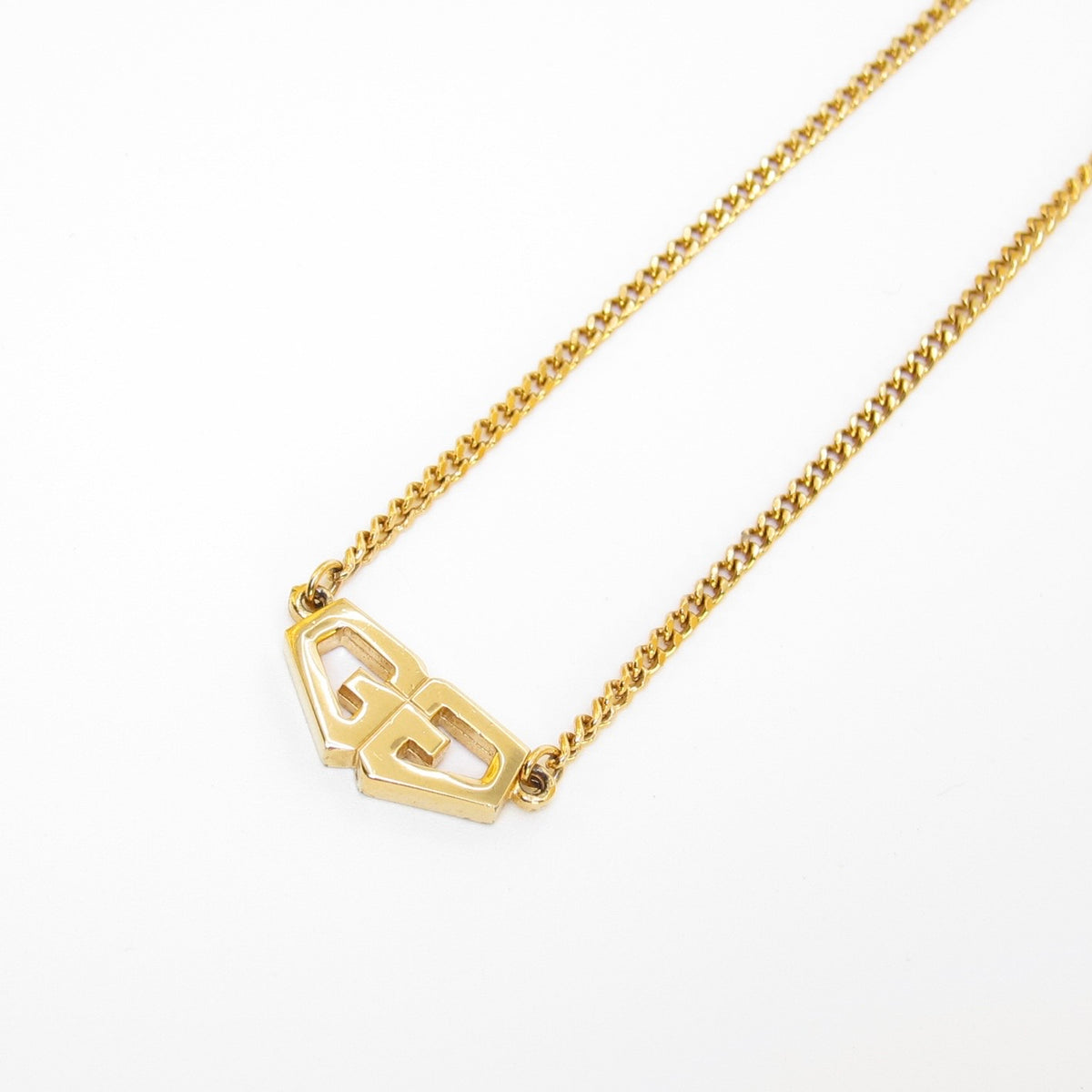 Givenchy Vintage GG Logo Golden Necklace
