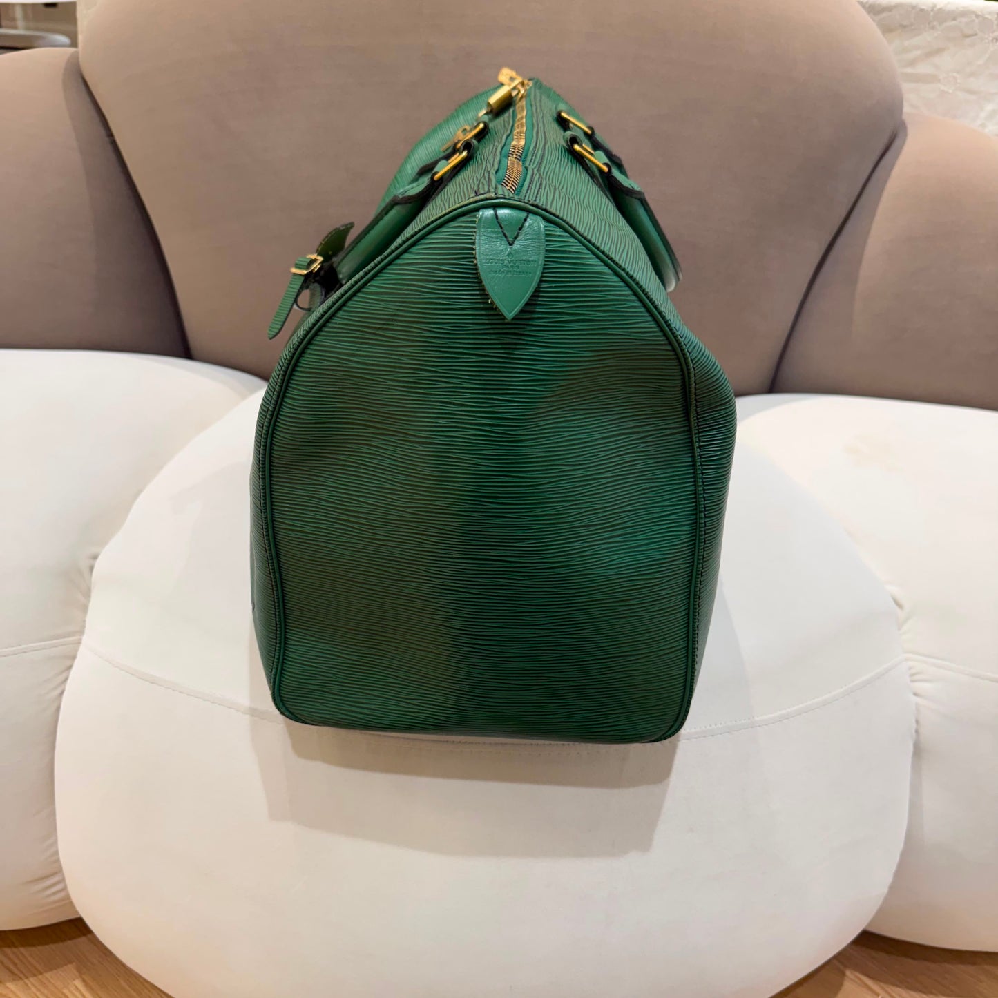 Louis Vuitton Vintage Epi Keepall 50 Green Boston Travel Bag