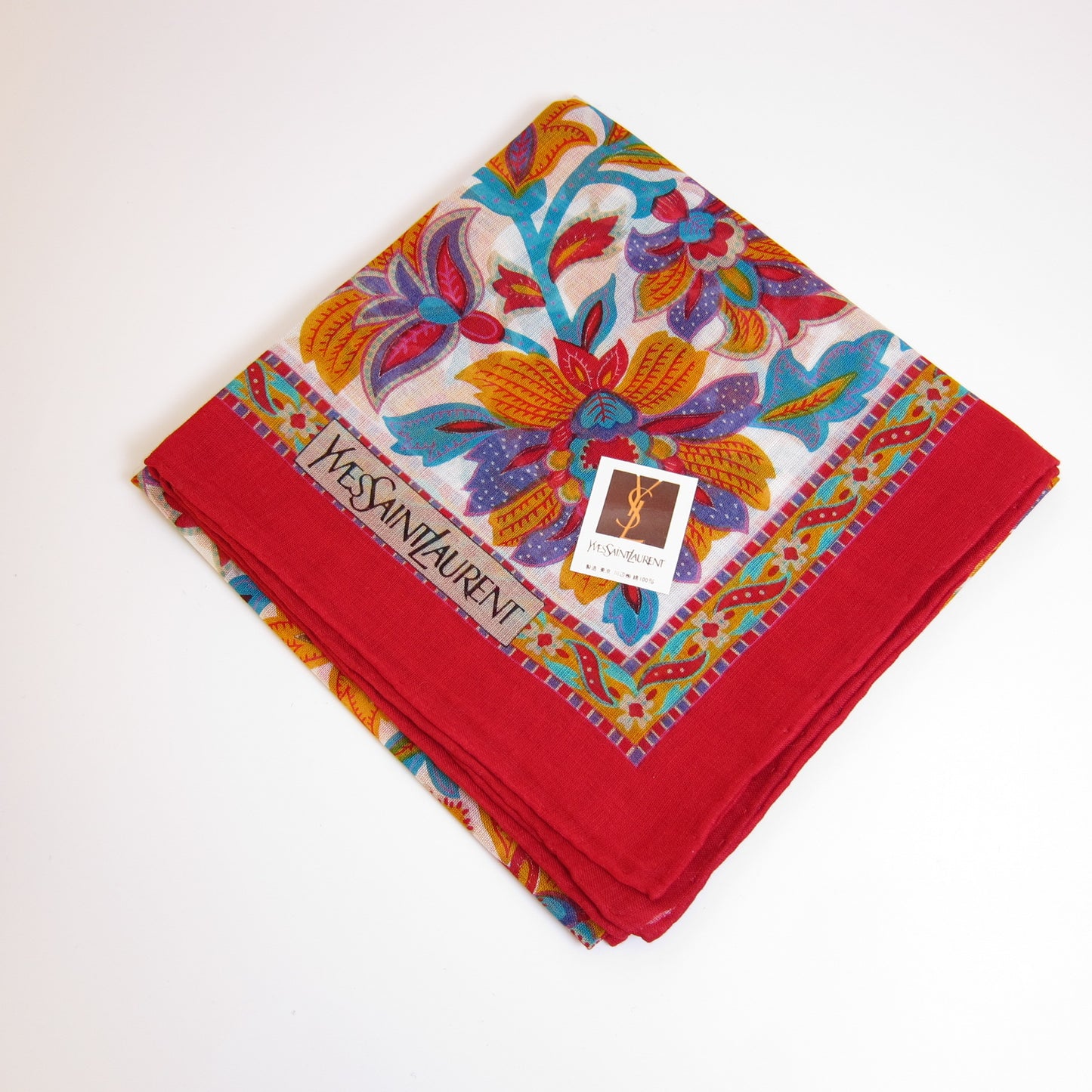 Yves Saint Laurent Vintage Unused Handkerchief