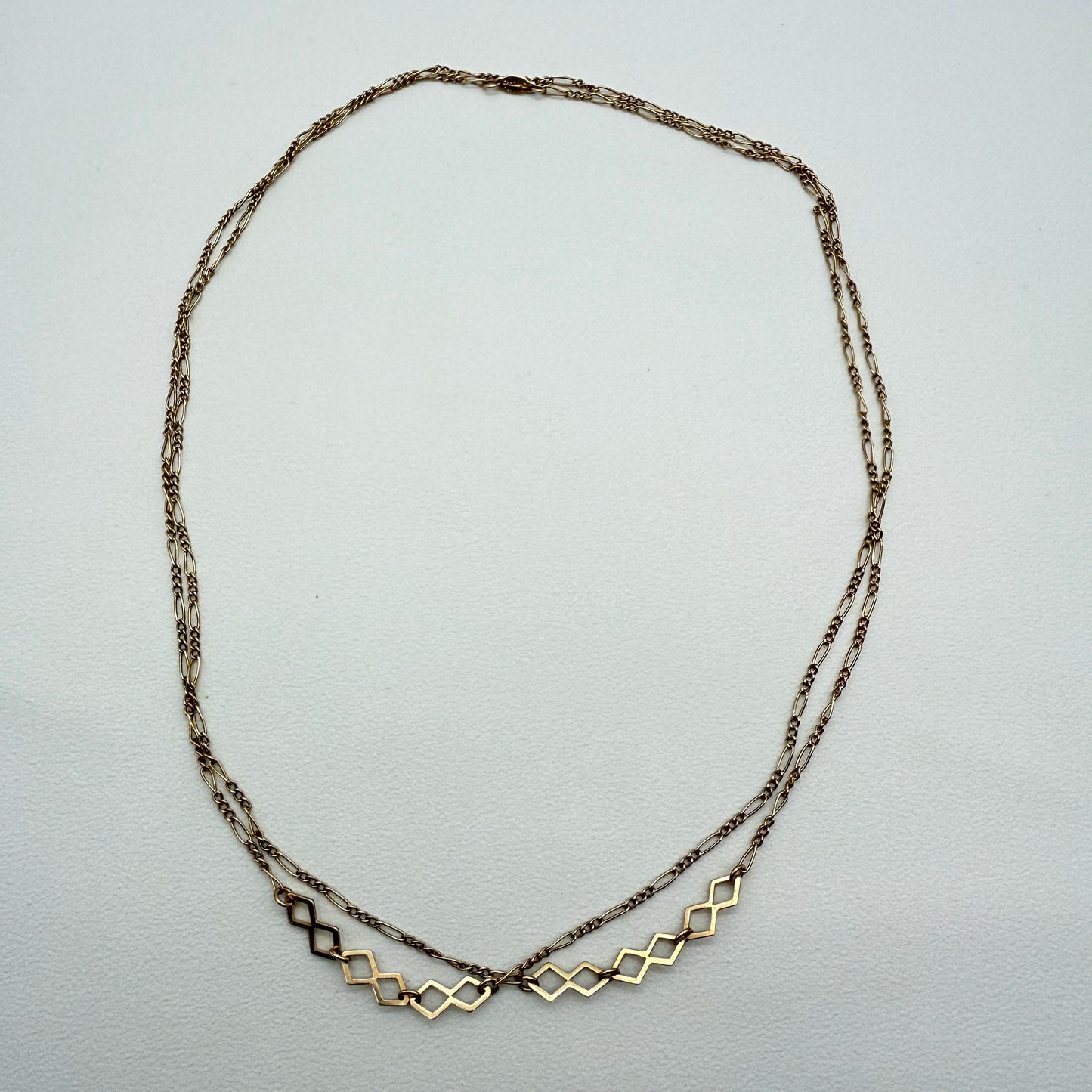 Christian Dior Vintage Stylish Golden Long Necklace