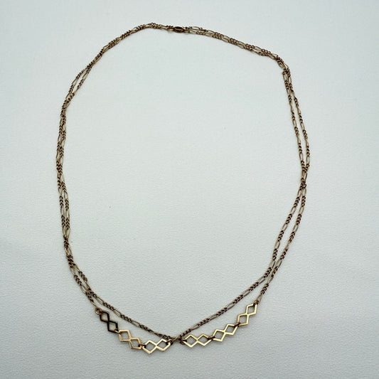 Christian Dior Vintage Stylish Golden Long Necklace