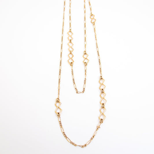 Christian Dior Vintage Stylish Golden Long Necklace