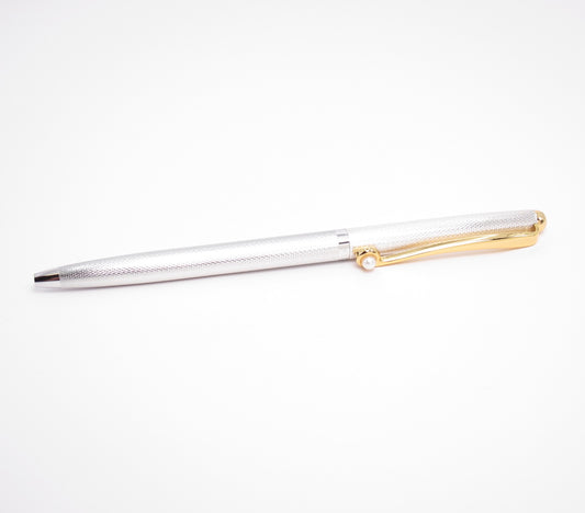Mikimoto Vintage Two Tone Ballpoint Pen with Pearl