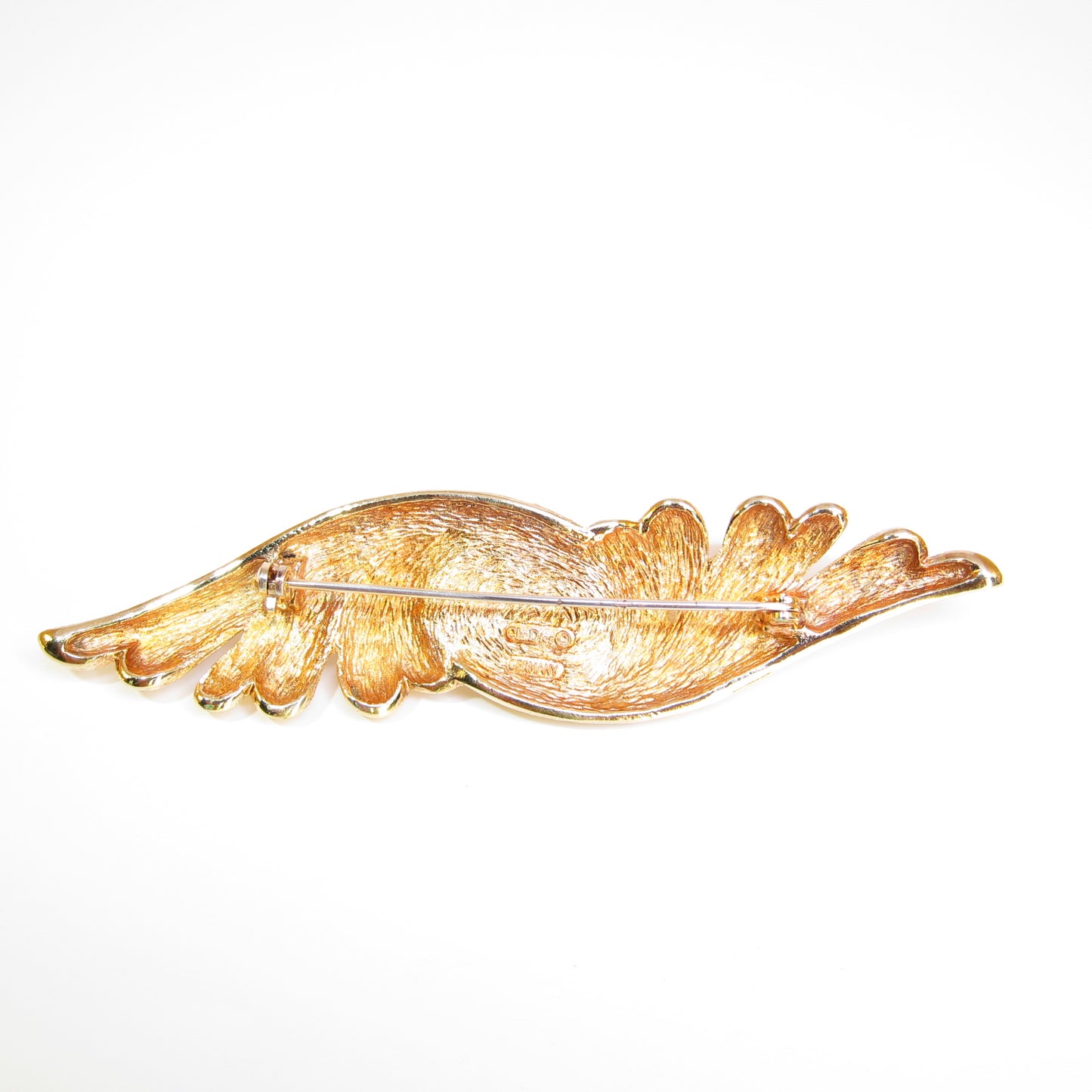 Christian Dior Vintage Stylish Pearl and Golden Brooch
