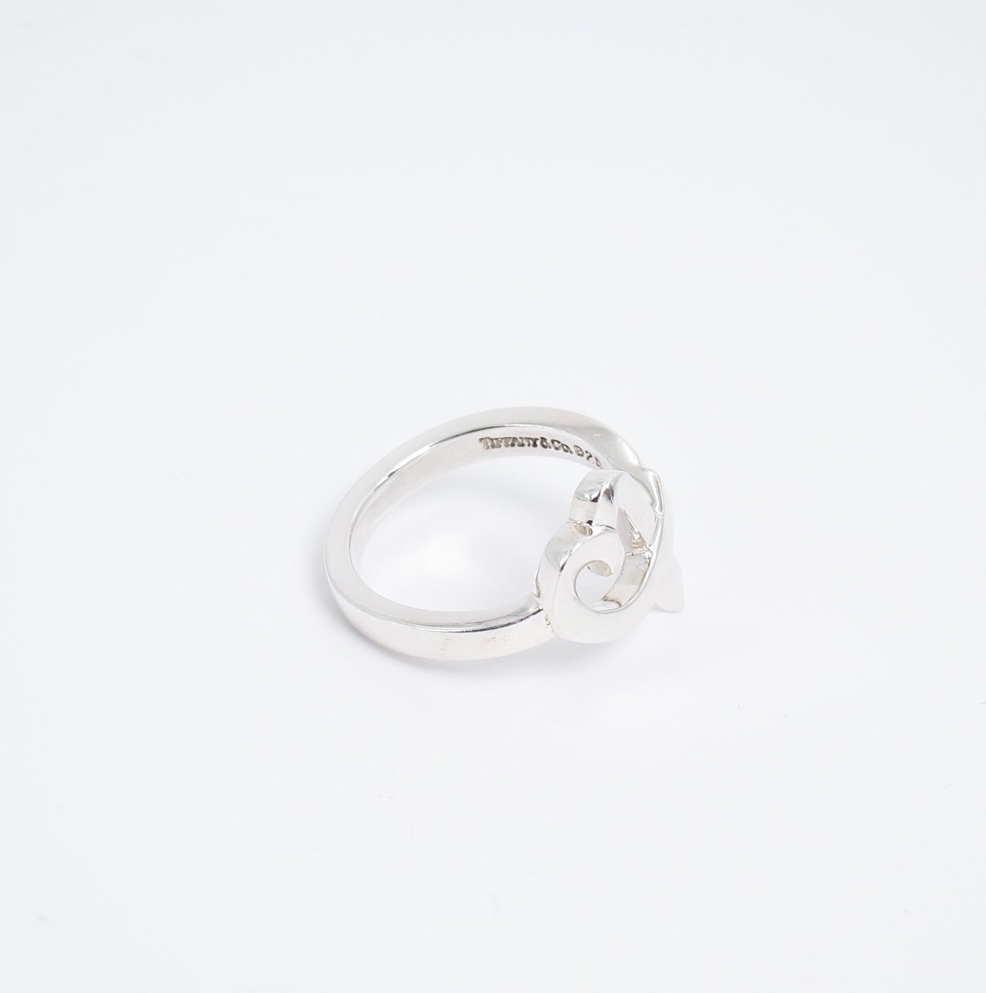 Tiffany Vintage Loving Heart Silver Ring