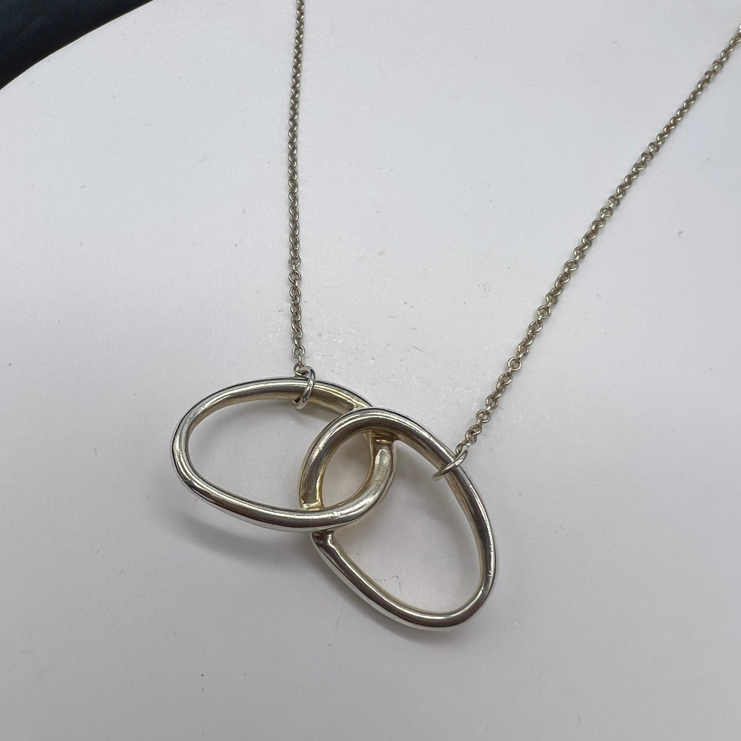 Tiffany & Co. 蒂芙尼中古圓形扭紋 925 銀項鍊