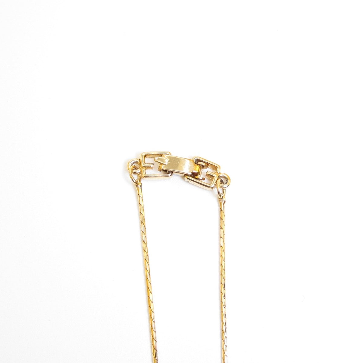 Givenchy Vintage Crystal G Heart Necklace