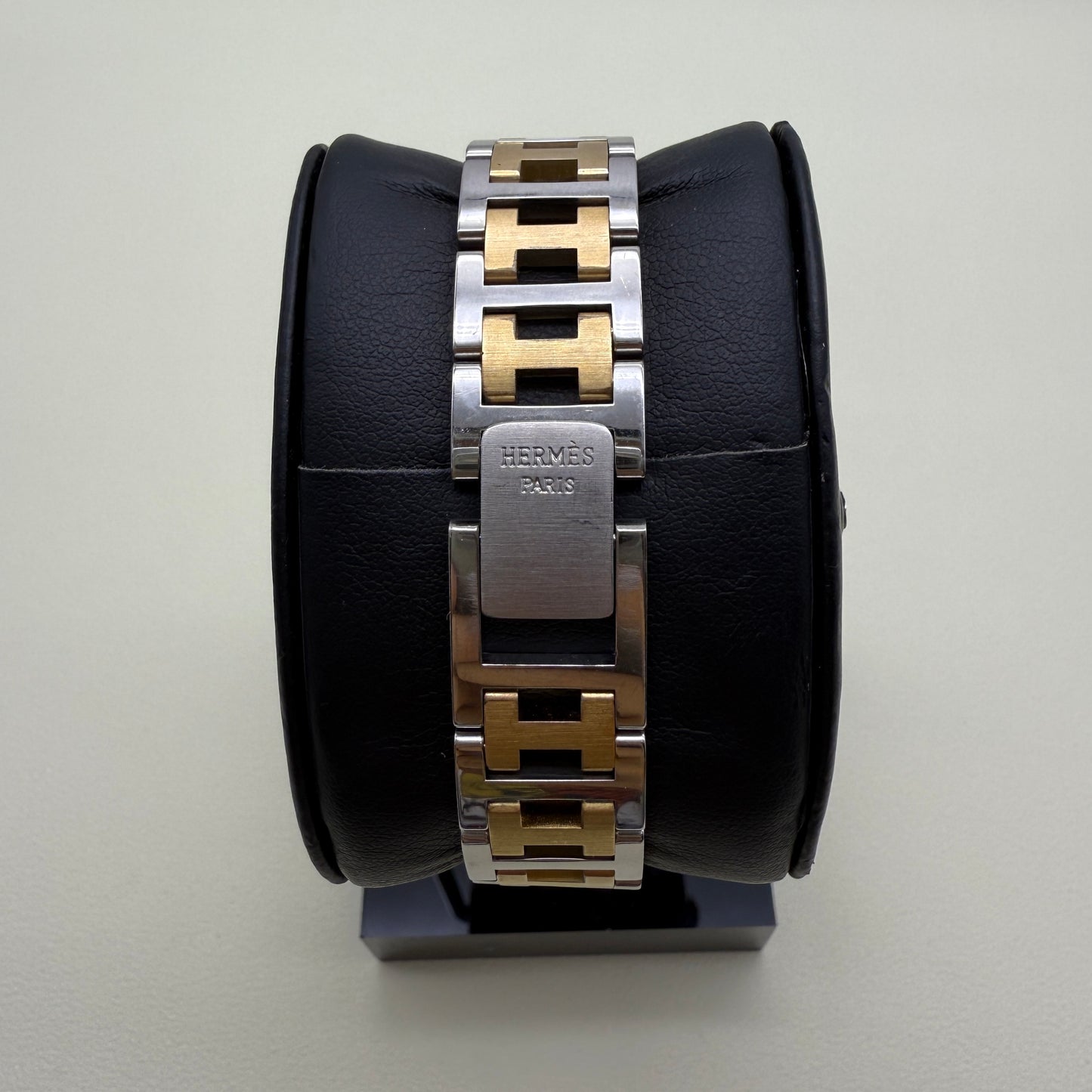 Hermes Vintage Clipper White Face with Date and H Bracelet Men's Watch