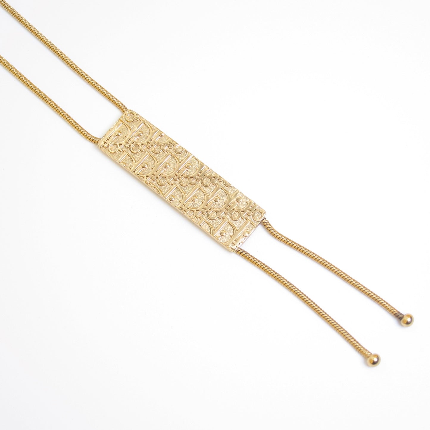 Christian Dior Vintage Trotter Tassel Necklace