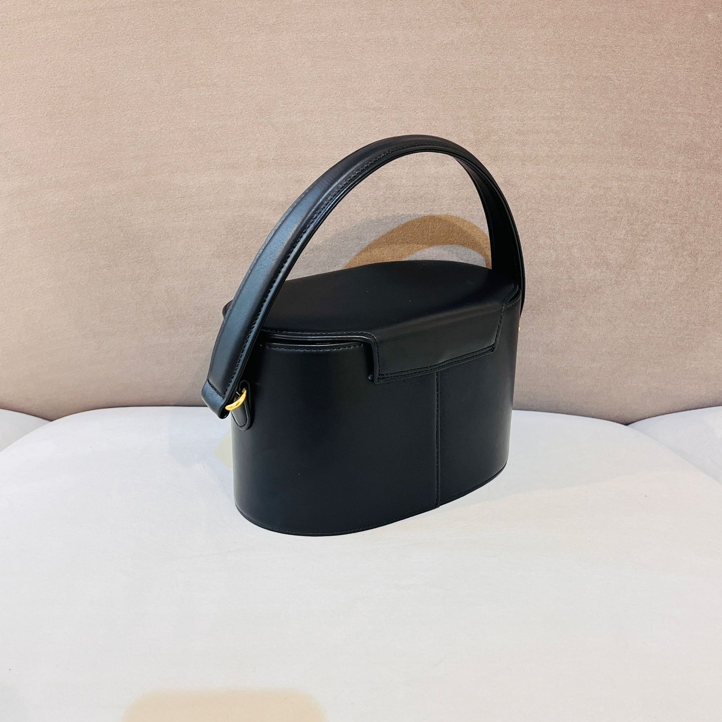 Givenchy Vintage Vanity Box Black Leather Handbag