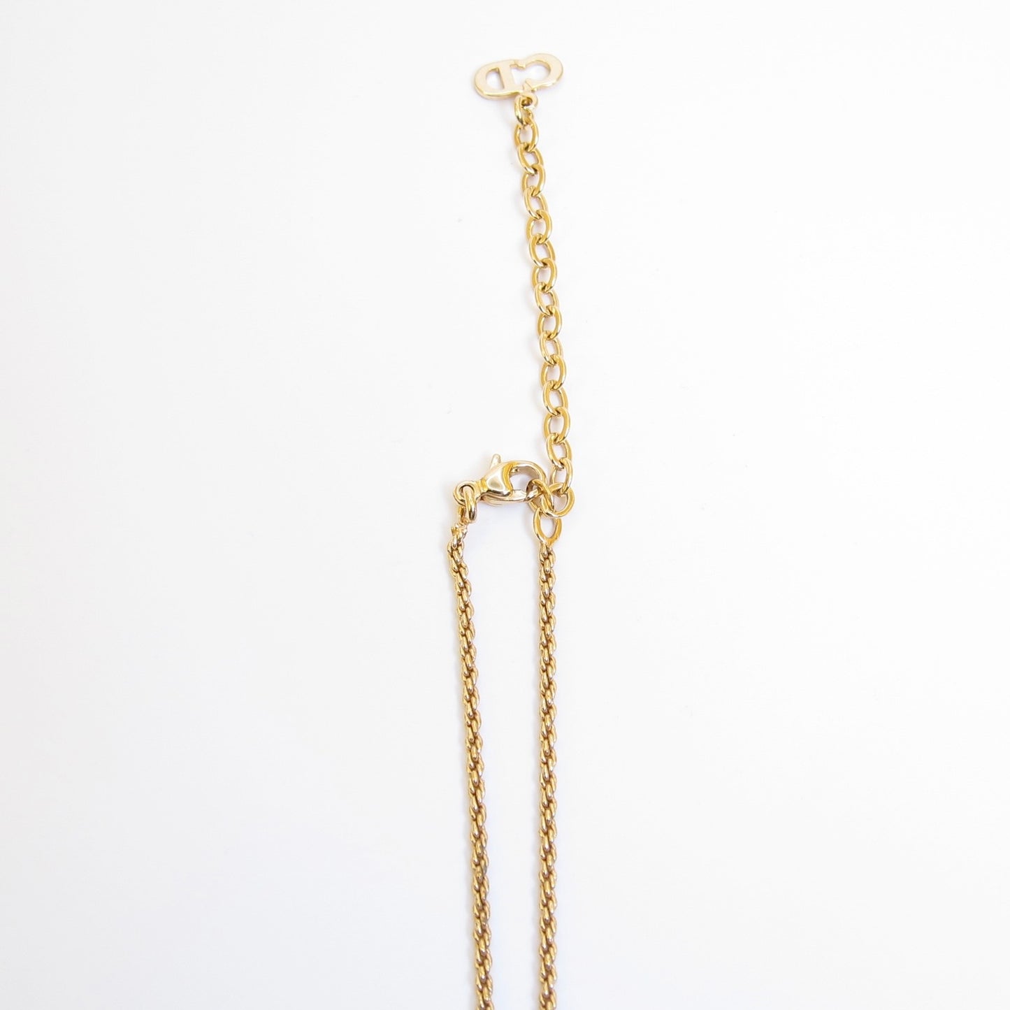 Christian Dior Vintage Dior Logo Golden Necklace