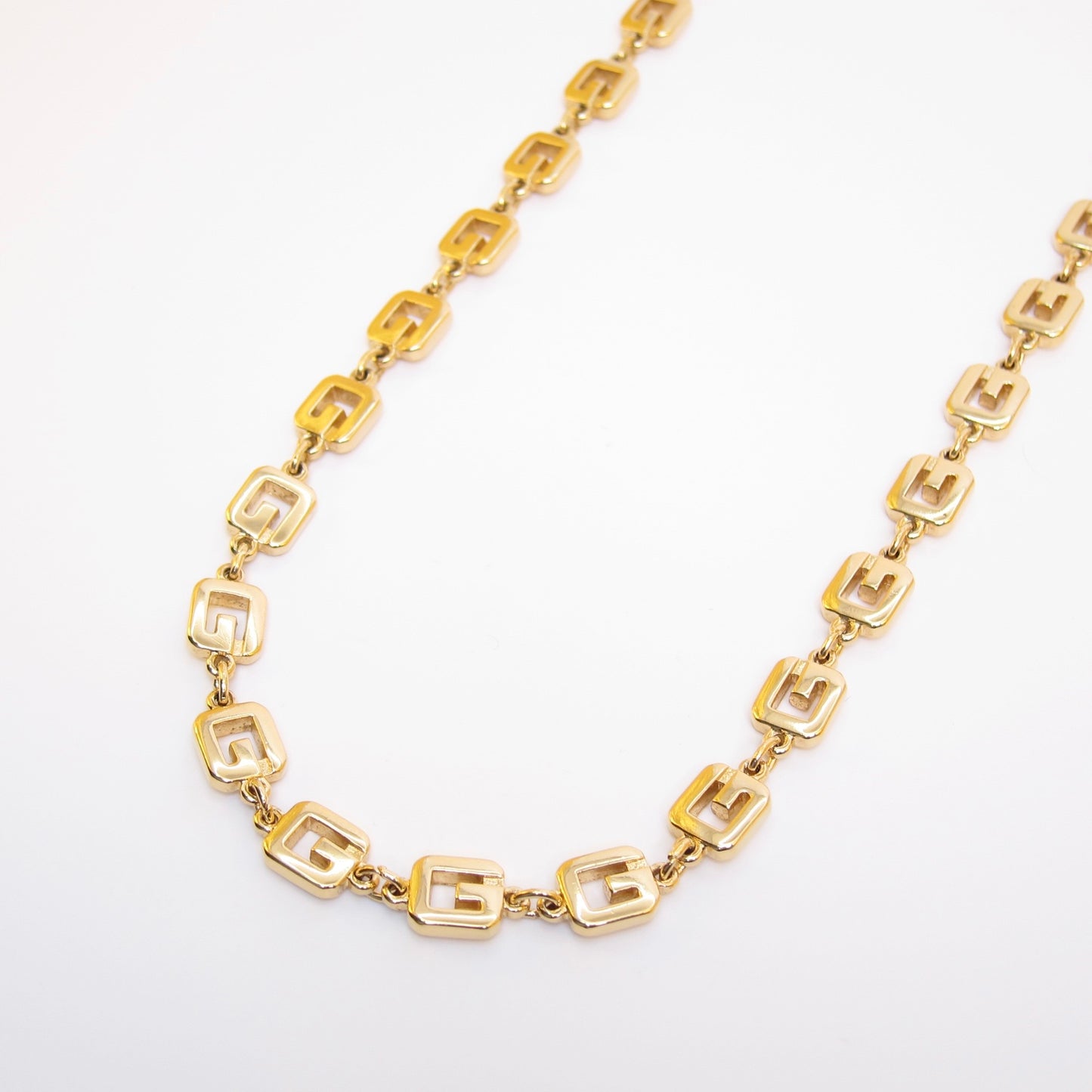Givenchy Vintage G Logo Golden Long Necklace