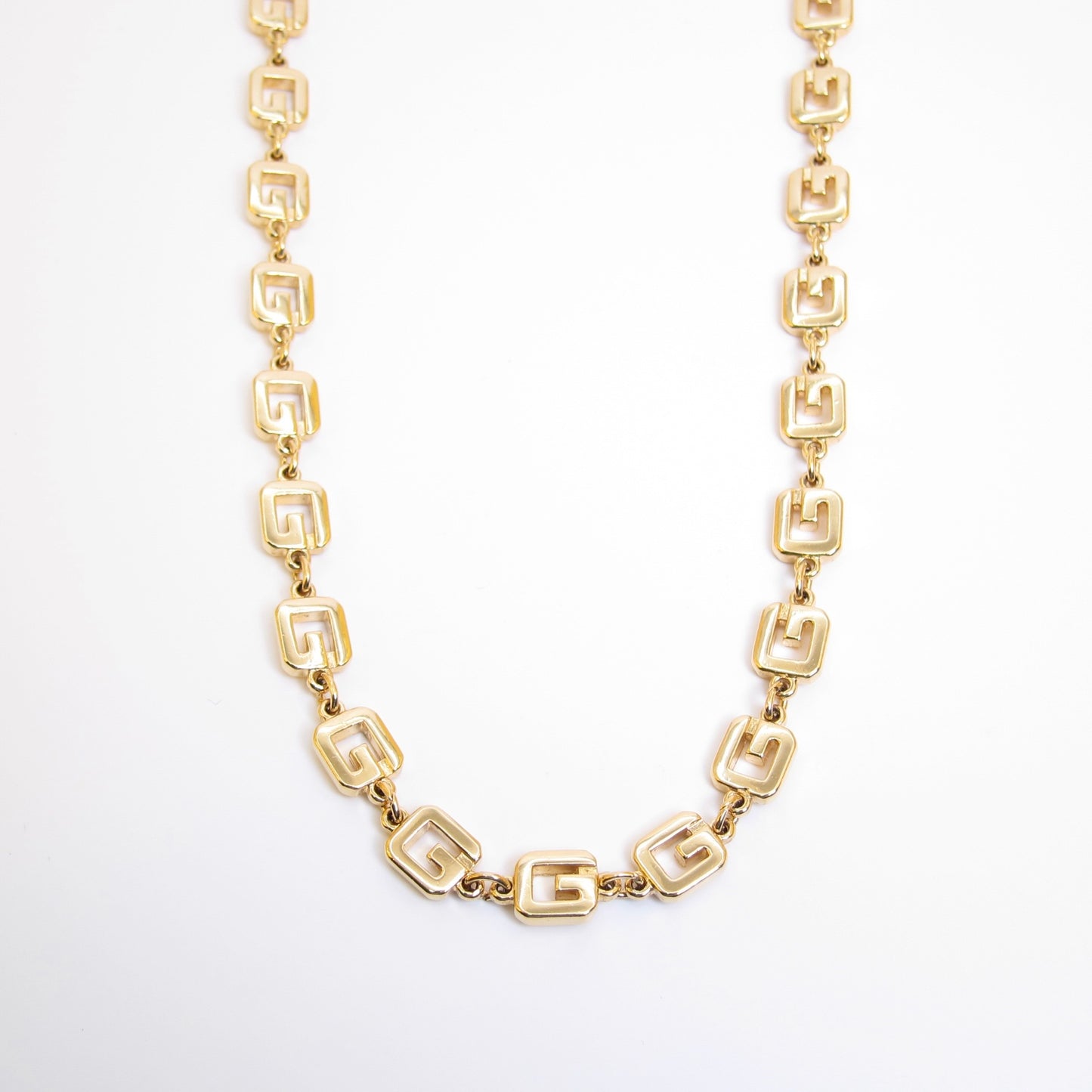 Givenchy Vintage G Logo Golden Long Necklace