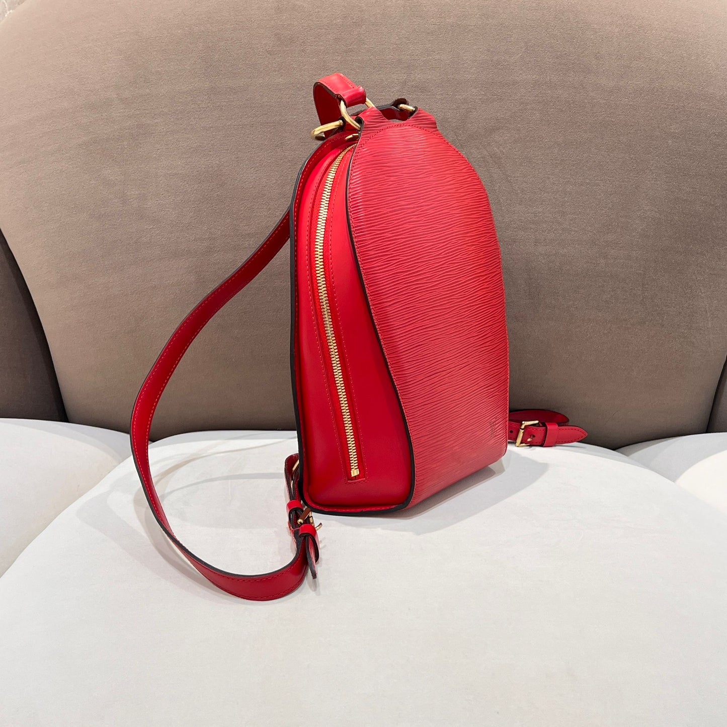 Louis Vuitton Vintage Epi Mabillon Castilian Red Backpack
