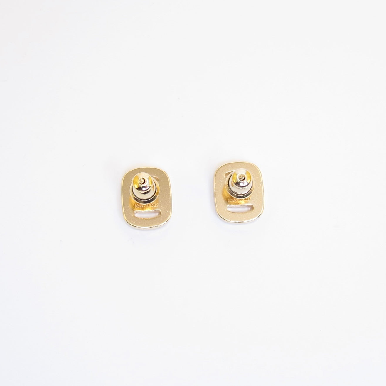 Ferragamo Vintage Vara Rhinestone and Golden Earrings