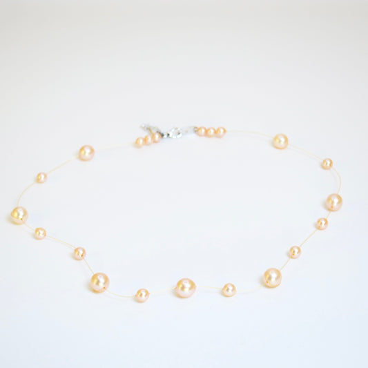 Tasaki Vintage Freshwater Pearl Necklace with Silver Buckle
