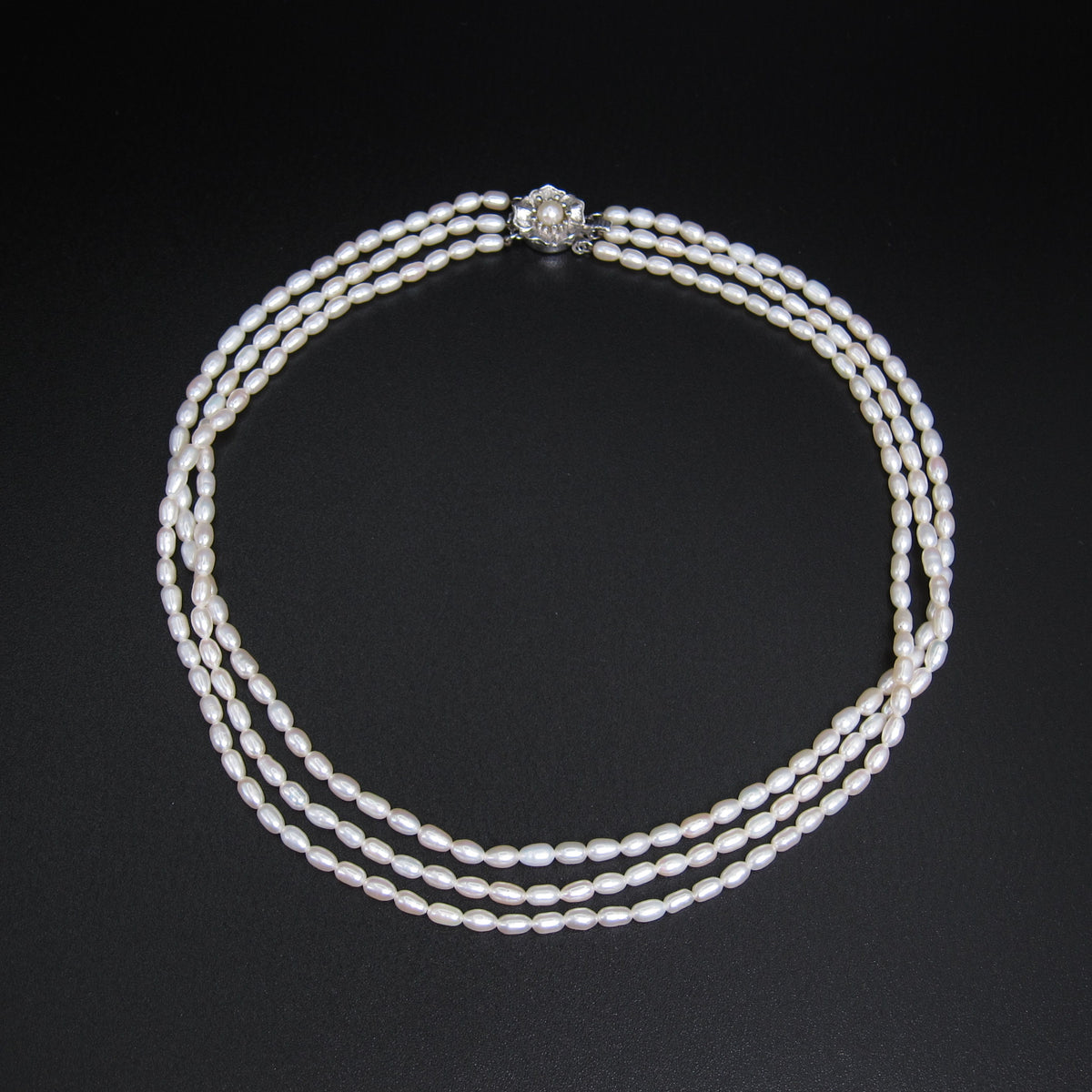 Vintage Freshwater Pearl Triple-Strand Necklace