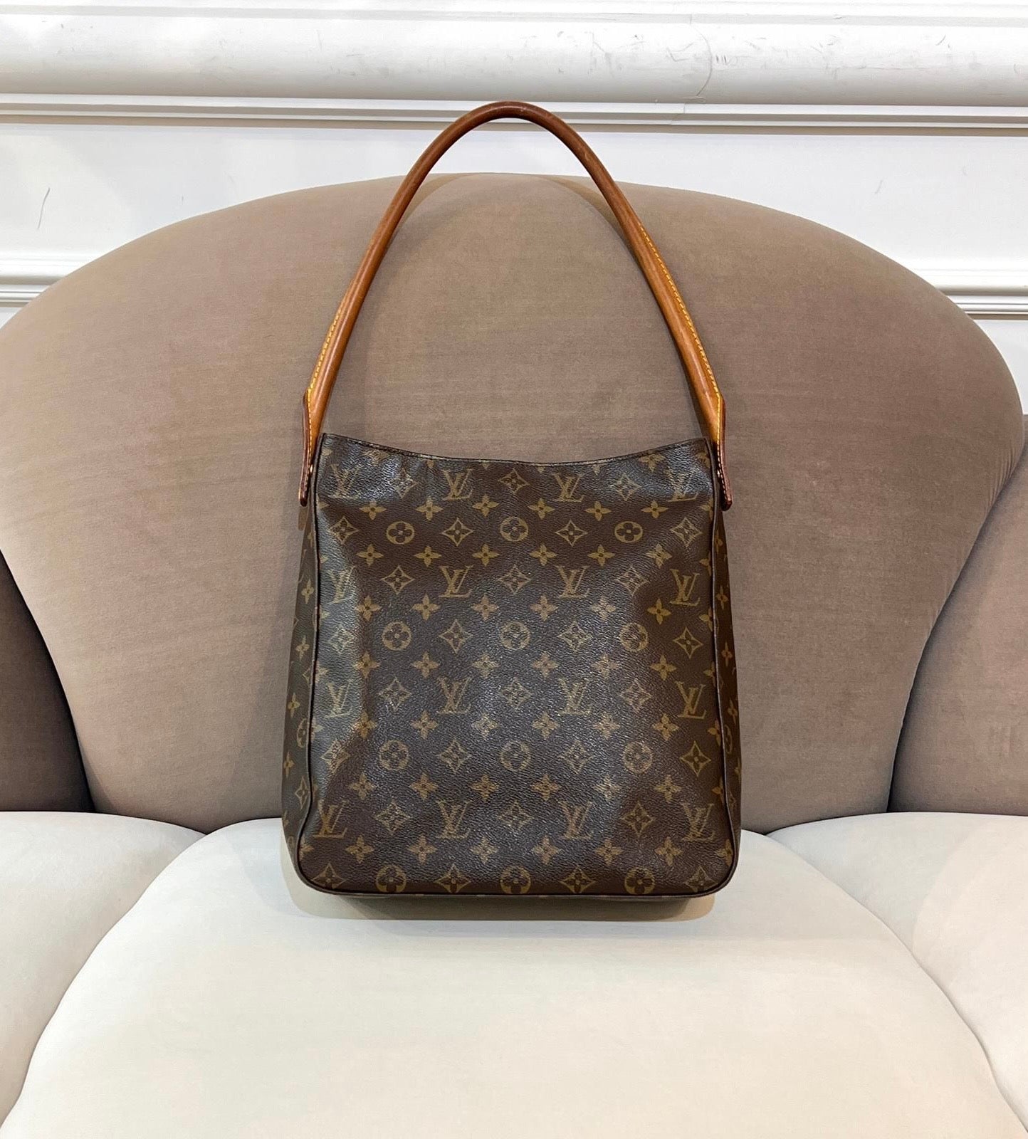 Louis Vuitton 經典 Monogram Looping Gm 肩背包