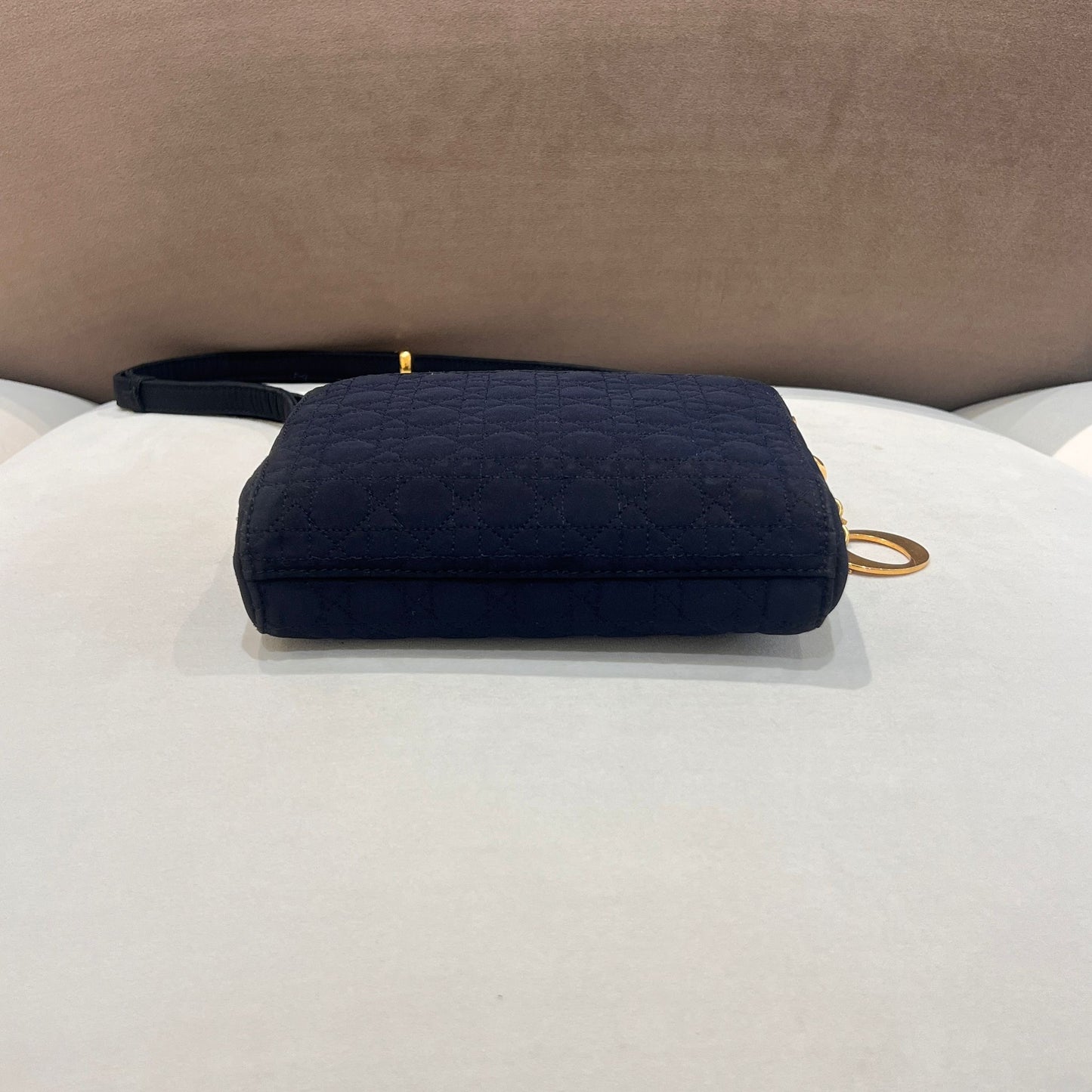 Christian Dior Vintage Lady Dior Cannage Black Shoulder Bag