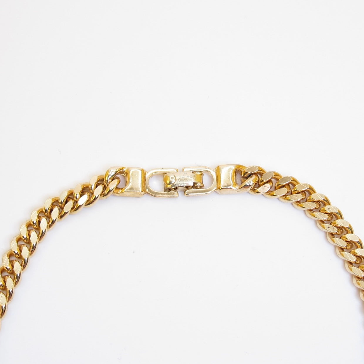 Christian Dior Vintage CD Logo Golden Bracelet