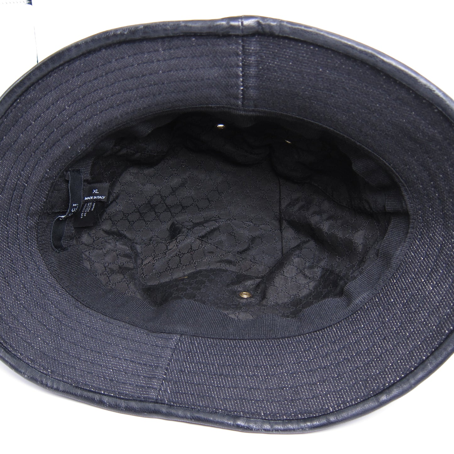 Gucci Vintage Black Demin Bucket Hat