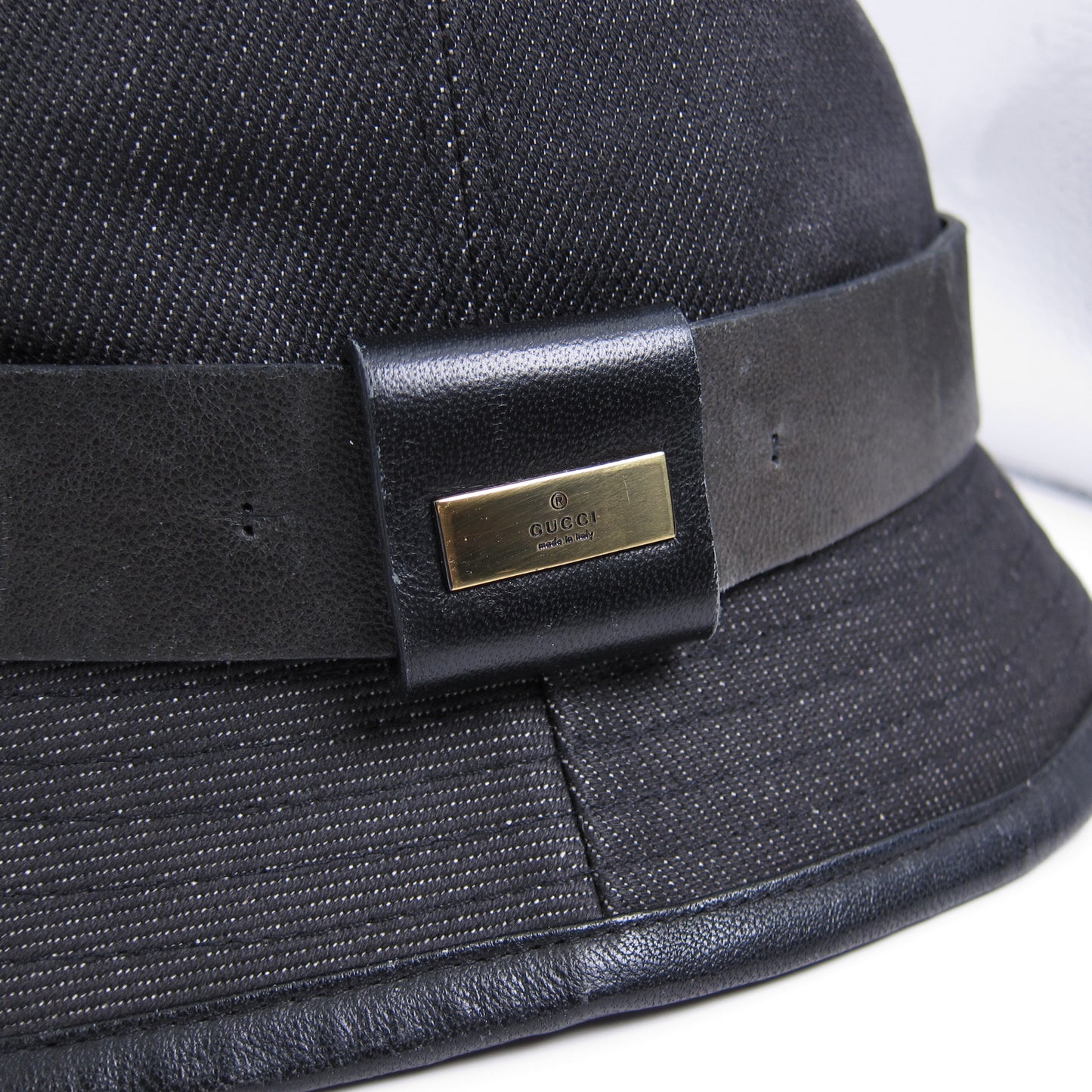 Gucci Vintage Black Demin Bucket Hat