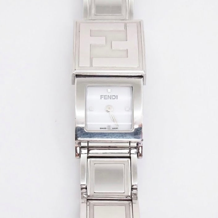 Fendi Vintage Secret FF Logo Sliding Cover Quartz Watch