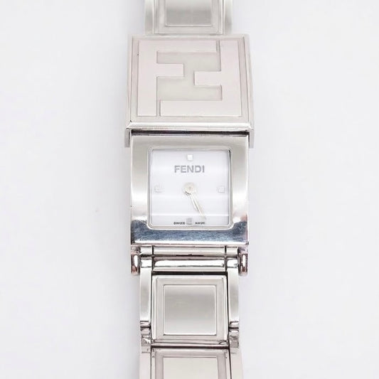 Fendi Vintage Secret FF Logo Sliding Cover Quartz Watch