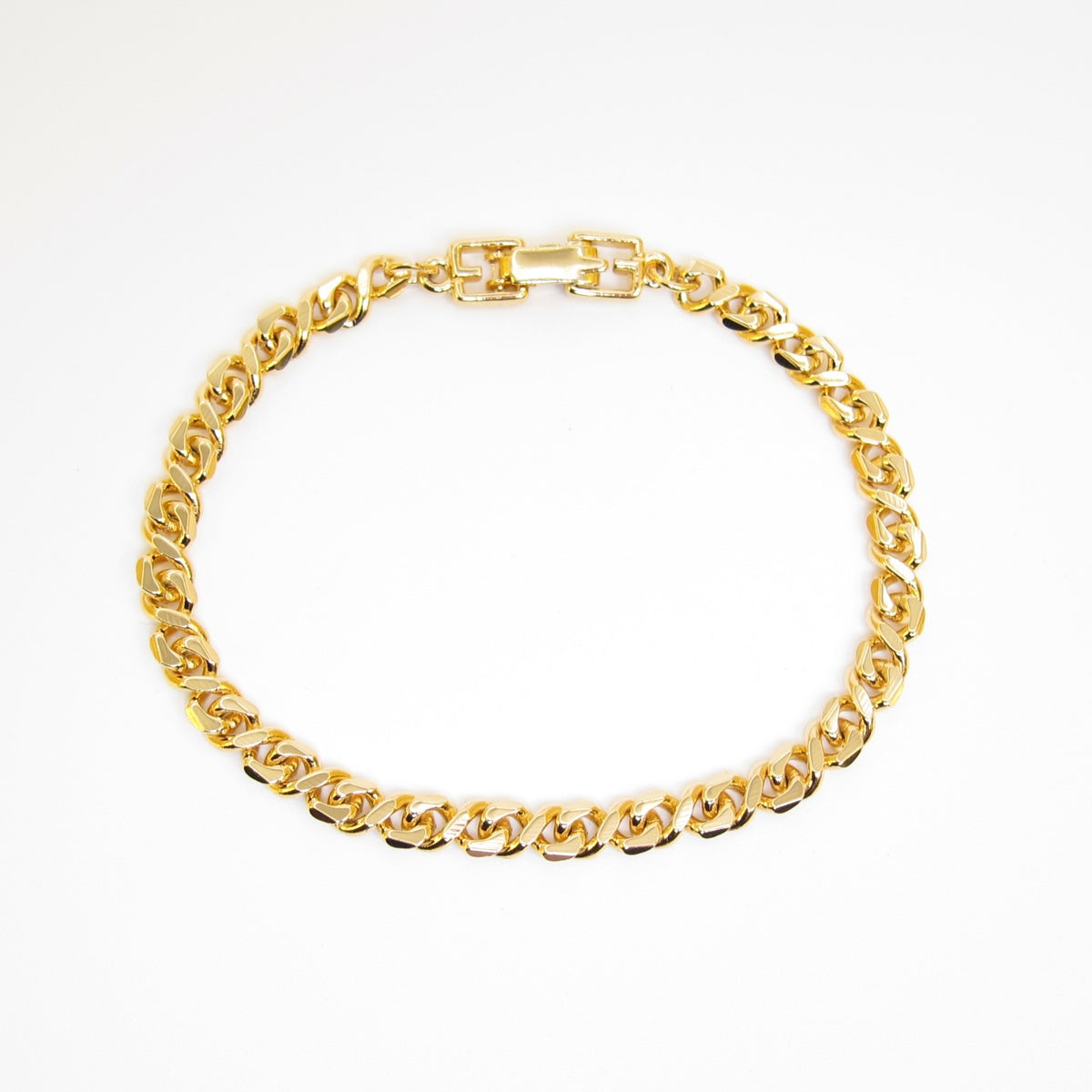 Givenchy Gold-Tone Fine Curb Chain Bracelet