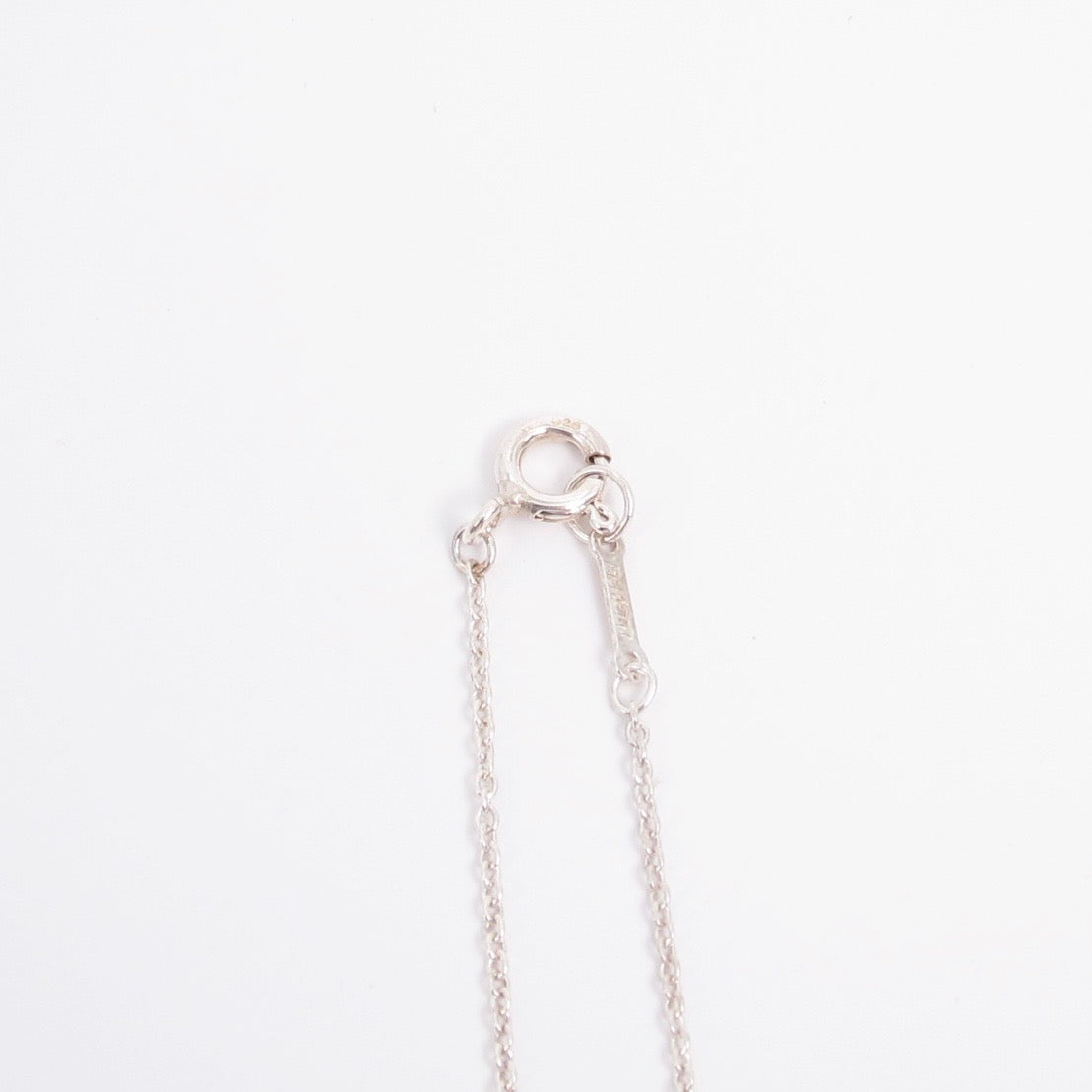 Tiffany Vintage 925 Silver Bean Pendant Necklace