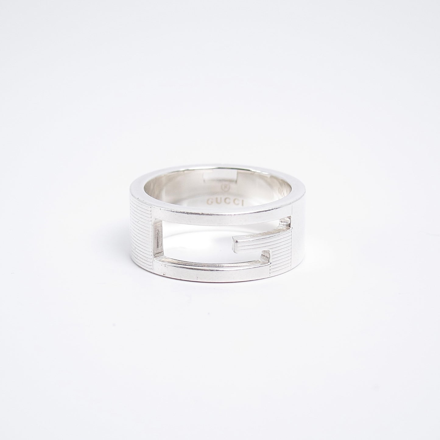 Gucci Vintage G Logo 925 Silver Ring