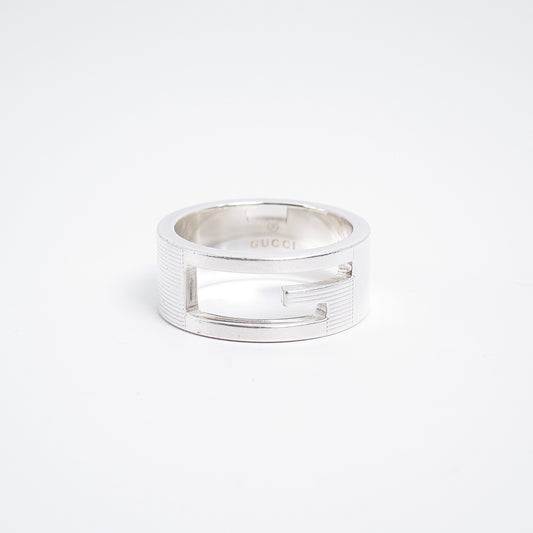 Gucci Vintage G Logo 925 Silver Ring