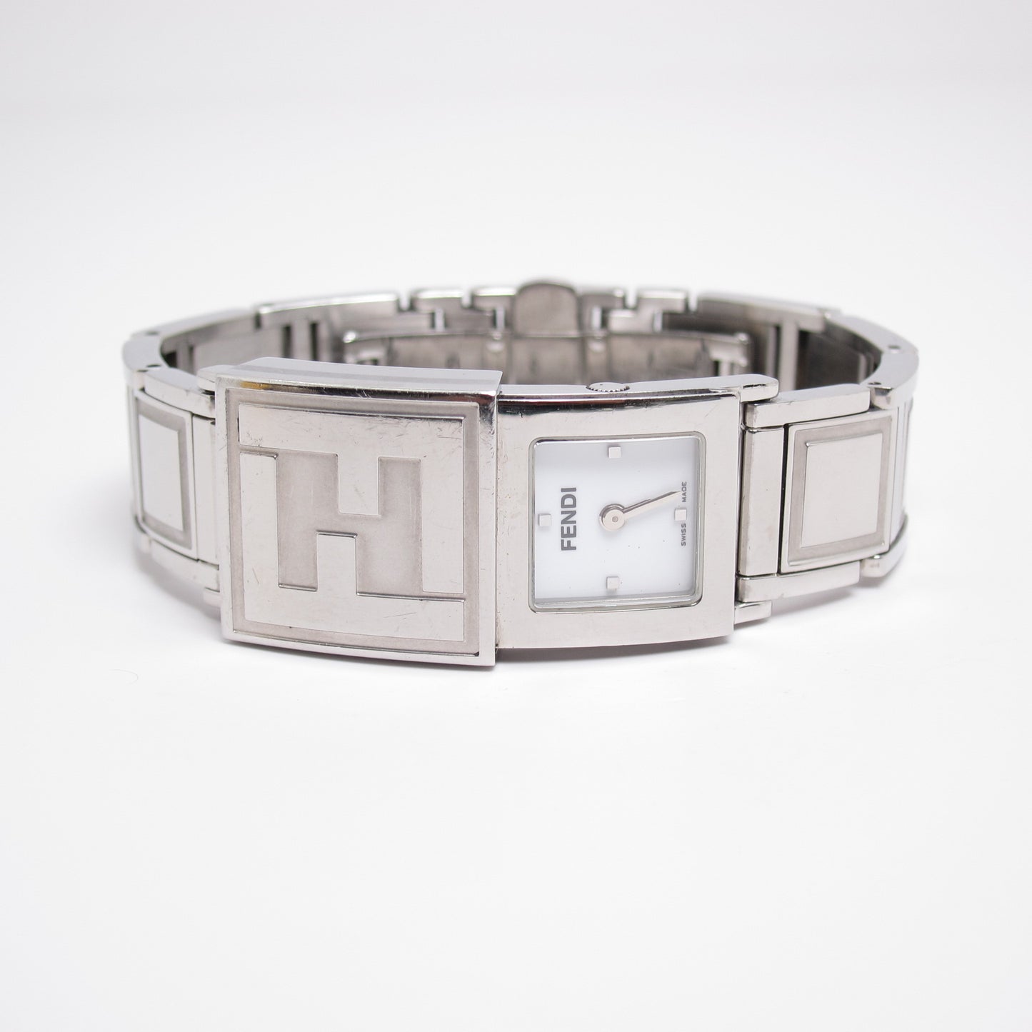 Fendi Vintage Secret FF Logo Sliding Cover Quartz Watch