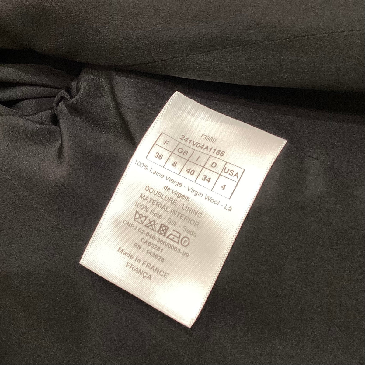 Christian Dior Vintage Gray Wool Coat and Skirt