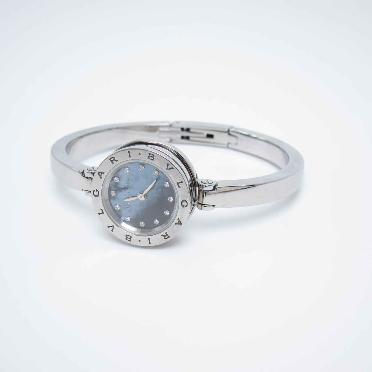Bvlgari Vintage B.Zero 1 Black Shell Pearl with Diamond Dial Bangle Watch