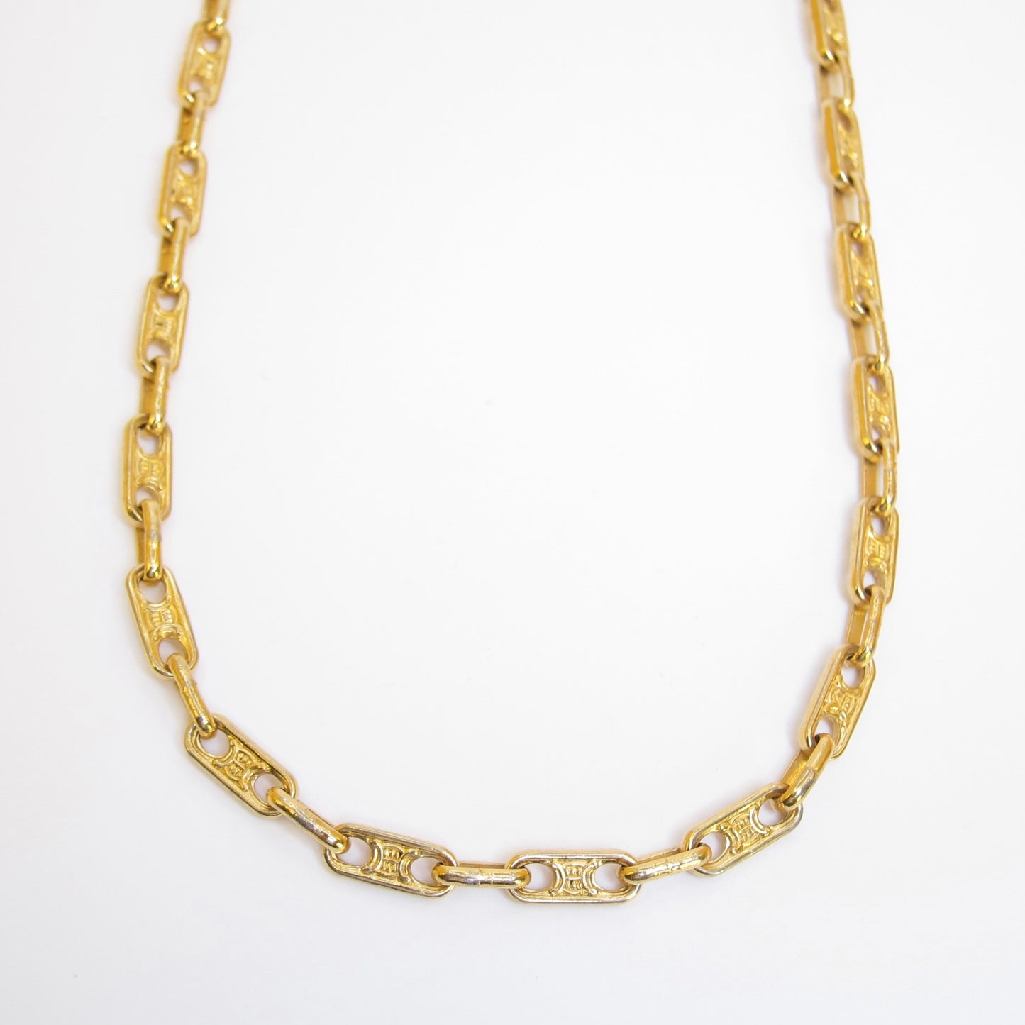 Celine Vintage Maillon Triomphe Long Chain Necklace