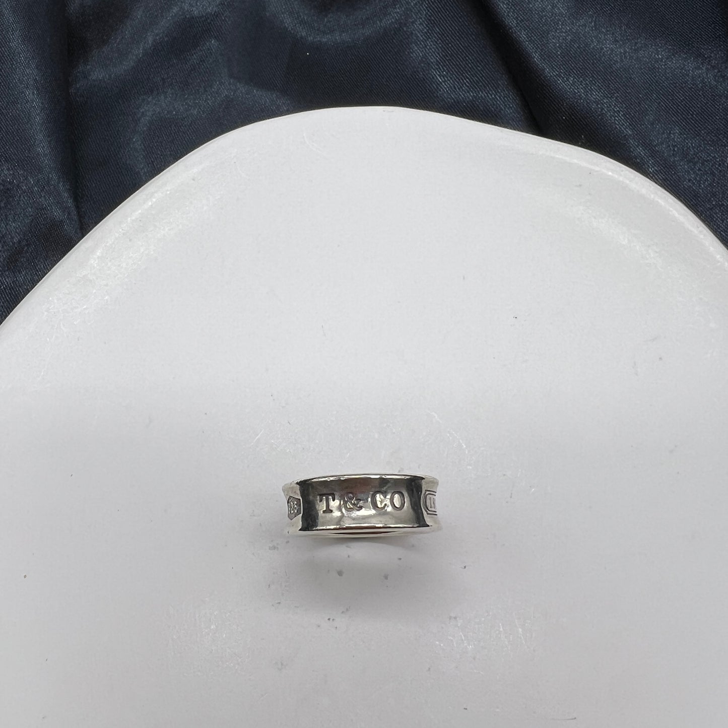 Tiffany Vintage Narrow 925 Silver Ring #10.5