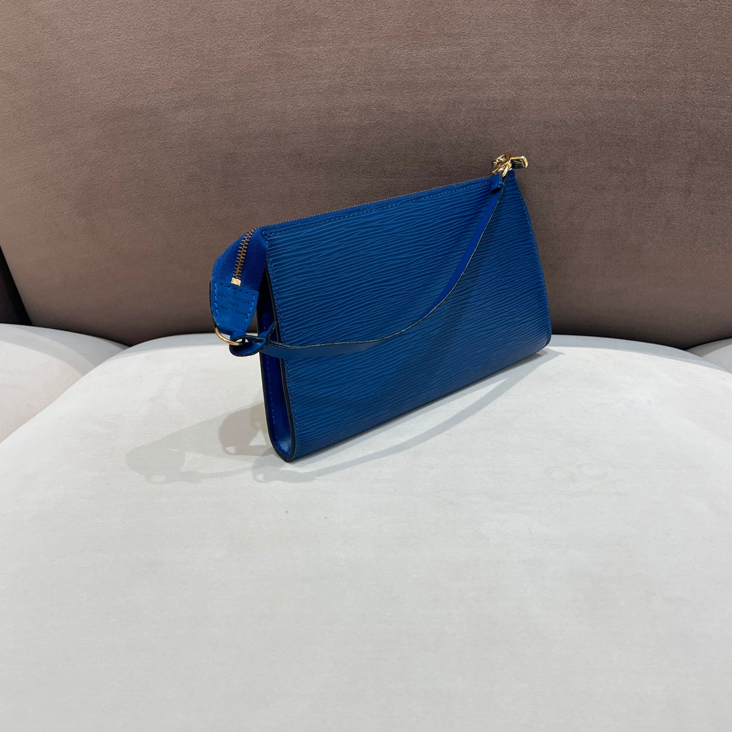 Louis Vuitton Vintage Blue Epi Pochette Accessoires M52945